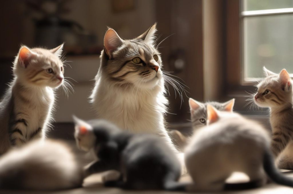Wie reagieren Katzen auf fremde Katzenbabys? Verhalten erklärt Katze